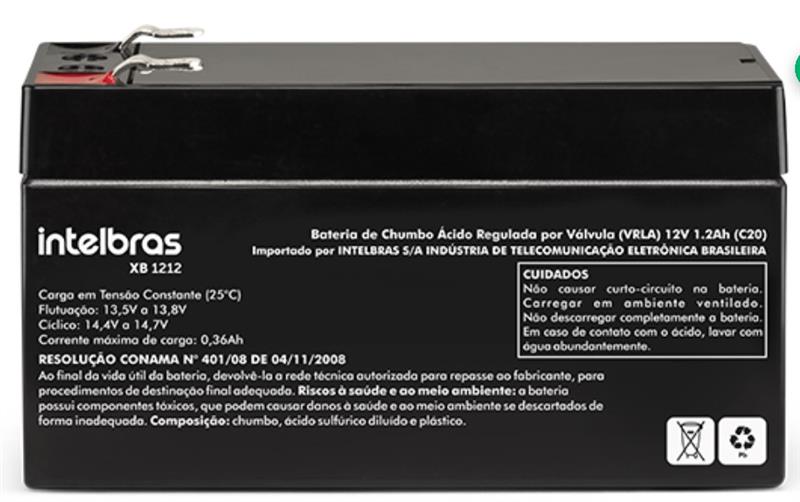 BATERIA ELETRICA VRLA CHUMBO 12V 1,2AH XB 1212