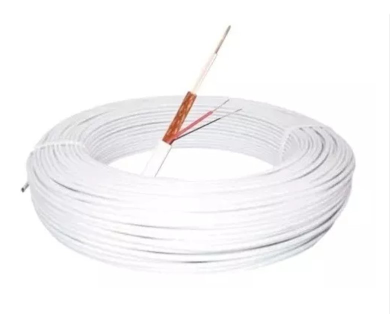CABO RF 4MM 90% COBRE DUPLA BLINDAGEM BIPOLAR INTERNO BR CAIXA 100M
