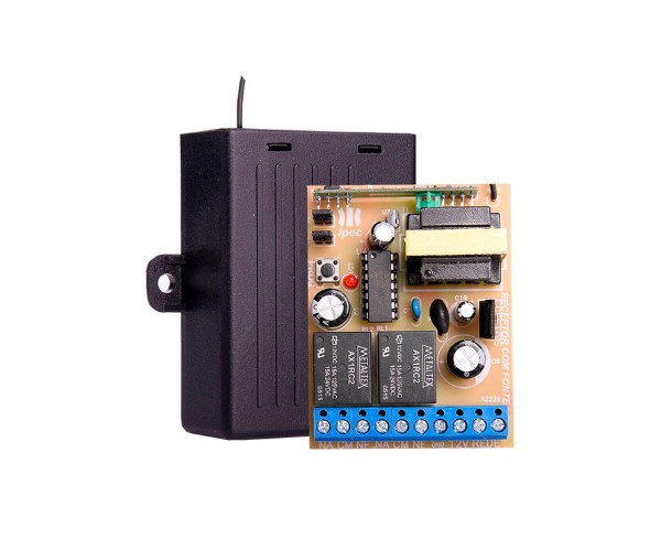 RECEPTOR UNIVERSAL COM FONTE 433,92 MHZ / 2 CANAIS