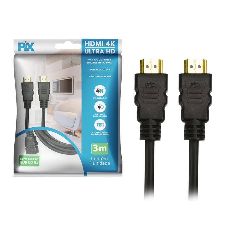 CABO HDMI GOLD 2.0 - 4K HDR 19P 3M PIX