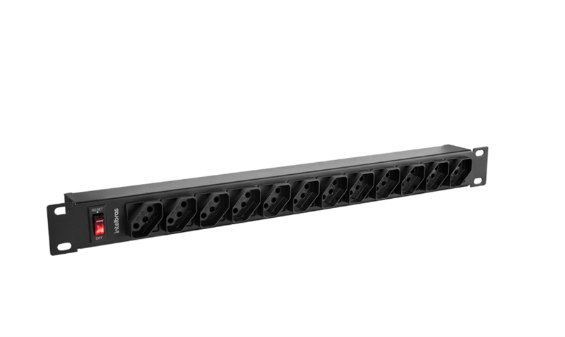 PROTETOR ELETRONICO C/ 12 TOMADAS P/ RACK - EPR 212
