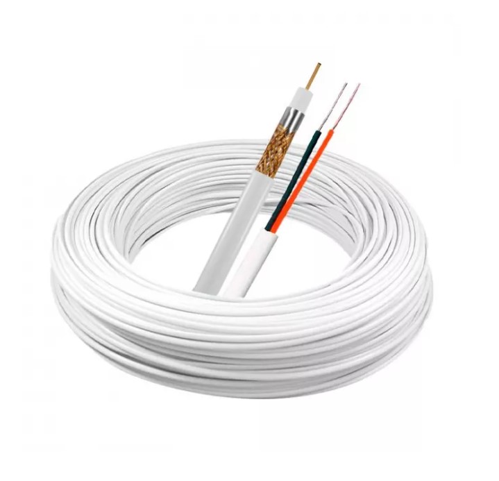 CABO COAXIAL RF 4MM 90% COBRE DUPLA BLINDAGEM BIPOLAR CAIXA 100M